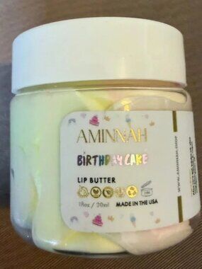 AMINNAH Birthday Cake Lip Butter